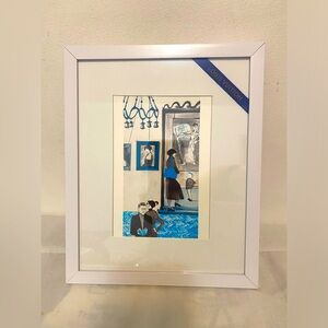 Authentic Louis Vuitton/Ruben Toledo “Munich” Framed Postcard